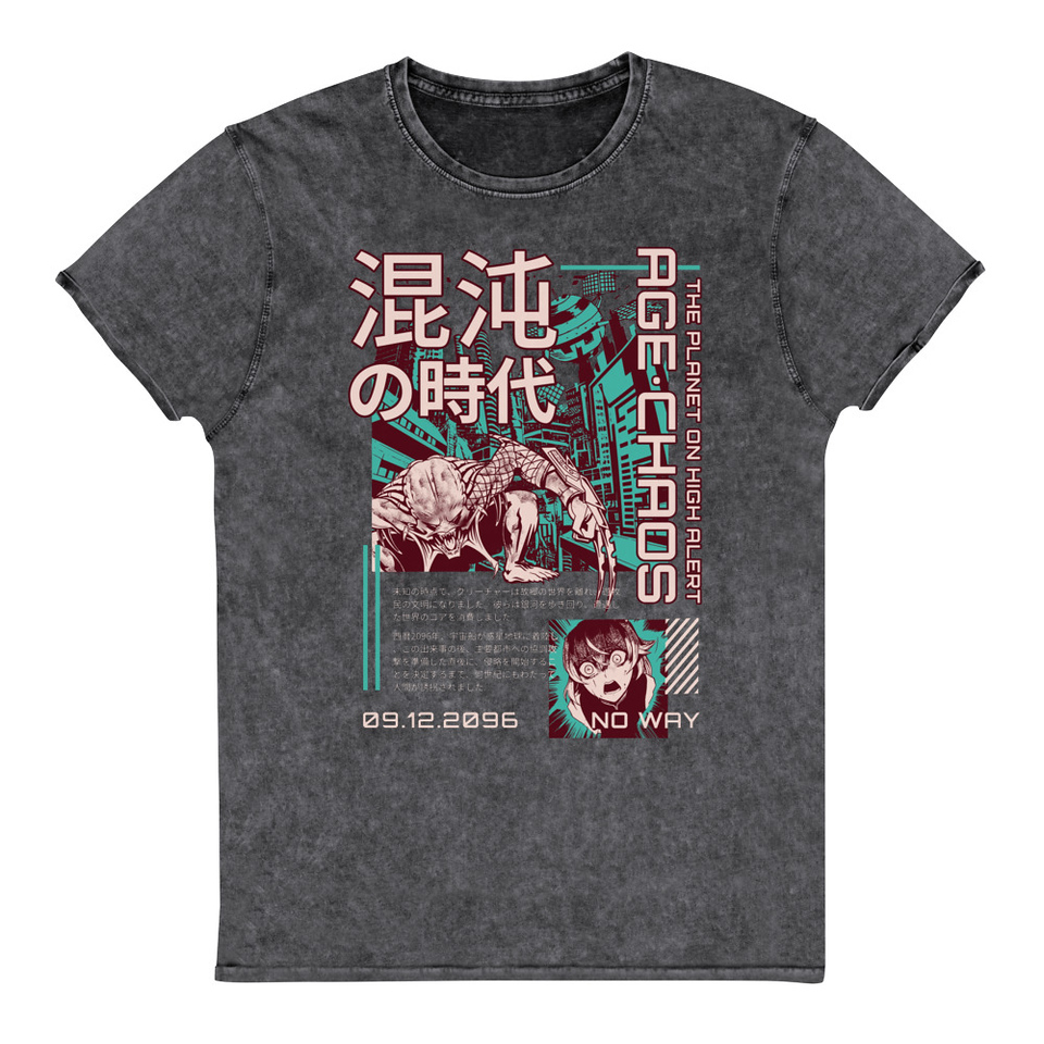Age of Chaos - Japanese Anime Unisex Denim T-Shirt