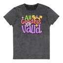All Genders are Valid Unisex Denim T-Shirt