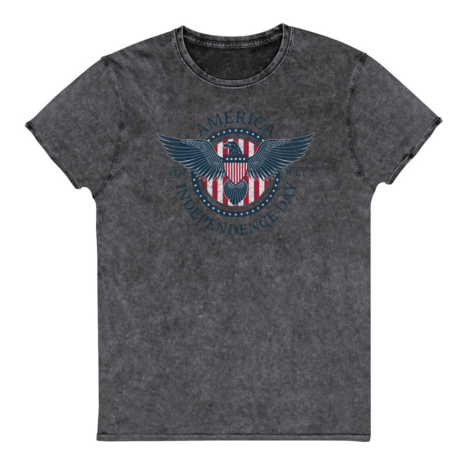 American Eagle Badge Unisex Denim T-Shirt