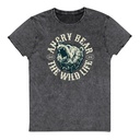 Angry Bear - Wild Life Animal Unisex Denim T-Shirt