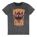 Angry Tiger - AI Unisex Denim T-Shirt