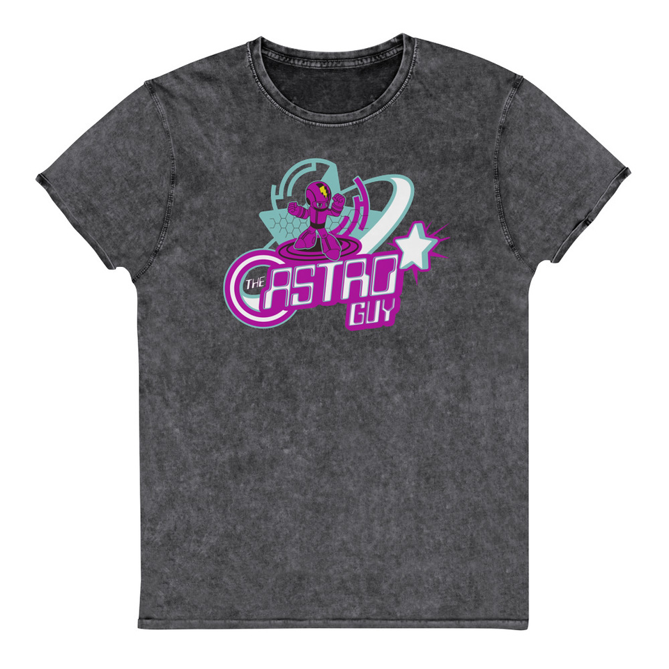 astro guy Unisex Denim T-Shirt