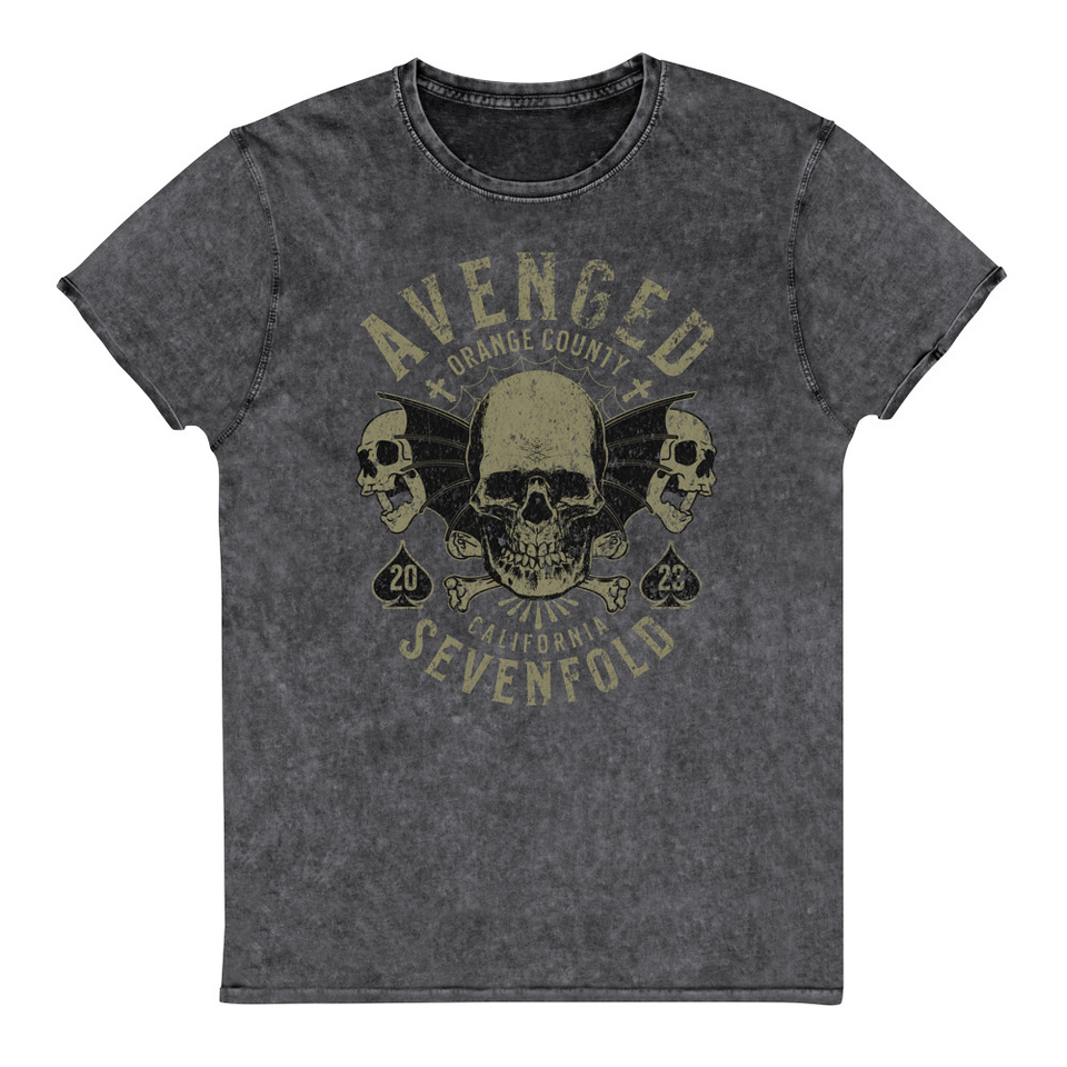 AVENGED SEVENFOLD Unisex Denim T-Shirt