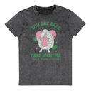 Avo Love - Typographic Cartoon Streetwear Unisex Denim T-Shirt