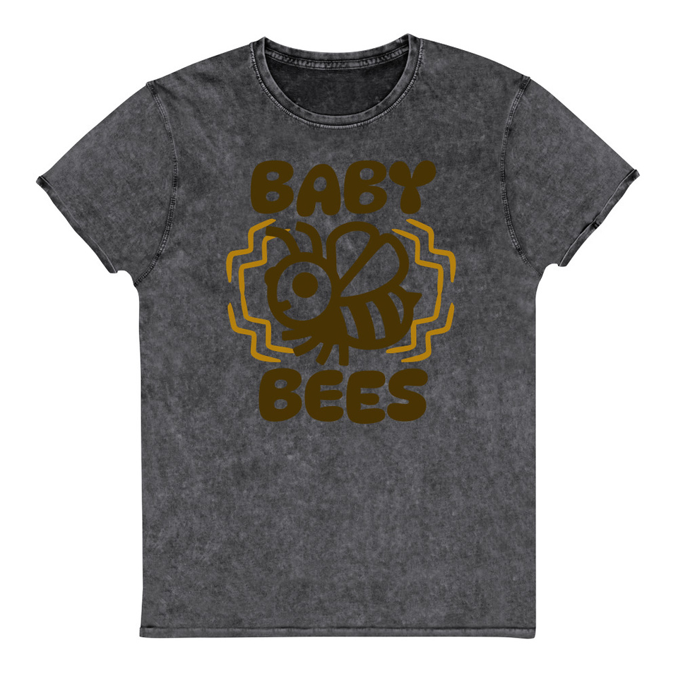 Baby Bees - Cute Insect Unisex Denim T-Shirt