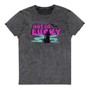 Bad Luck Kitty - Halloween Unisex Denim T-Shirt
