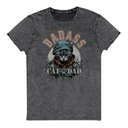 BADASS CAT DAT Unisex Denim T-Shirt