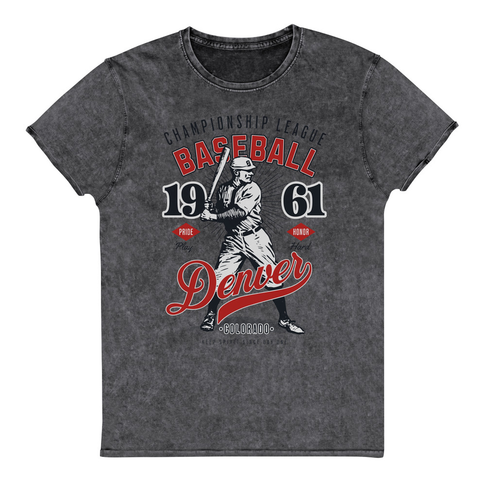 Baseball Championship League - University Sports Team Unisex Denim T-Shirt