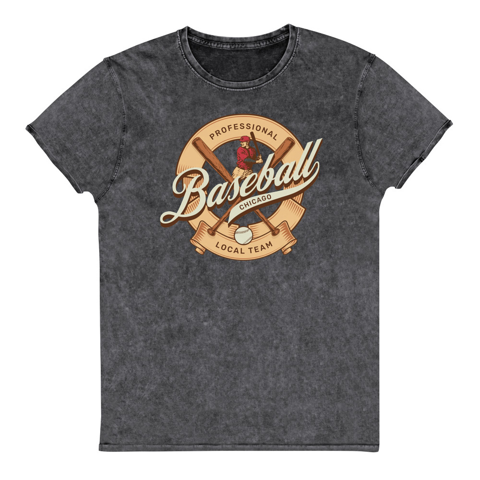 Baseball Team - College Sports Unisex Denim T-Shirt