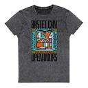 Bastet can Open Doors Unisex Denim T-Shirt