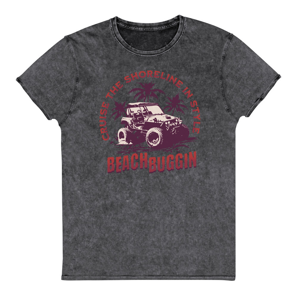 BEACH BUGGIN Unisex Denim T-Shirt
