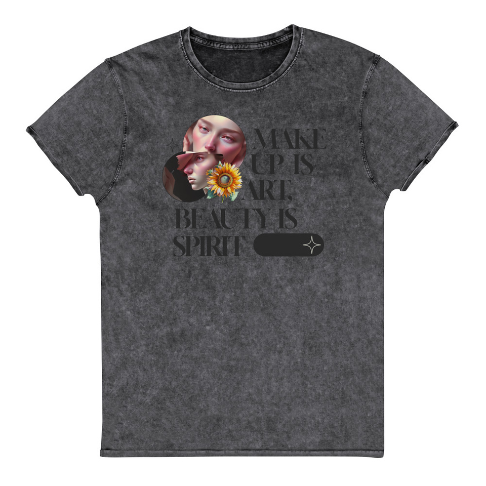 Beauty is Spirit Unisex Denim T-Shirt