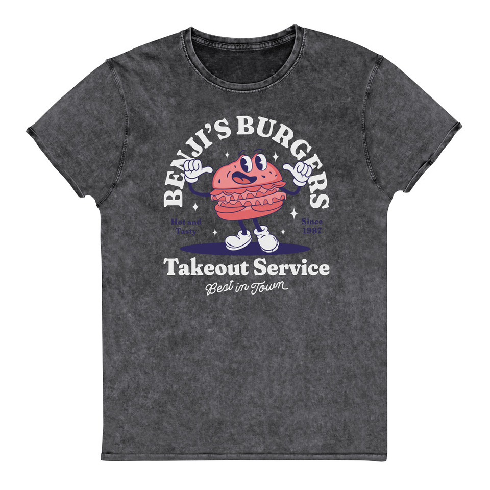 Benji's Burgers - Fast Food Unisex Denim T-Shirt