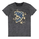 Best Fishing Dad - Typography Unisex Denim T-Shirt