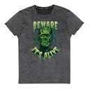 Beware of Frankenstein - Scary Halloween Unisex Denim T-Shirt