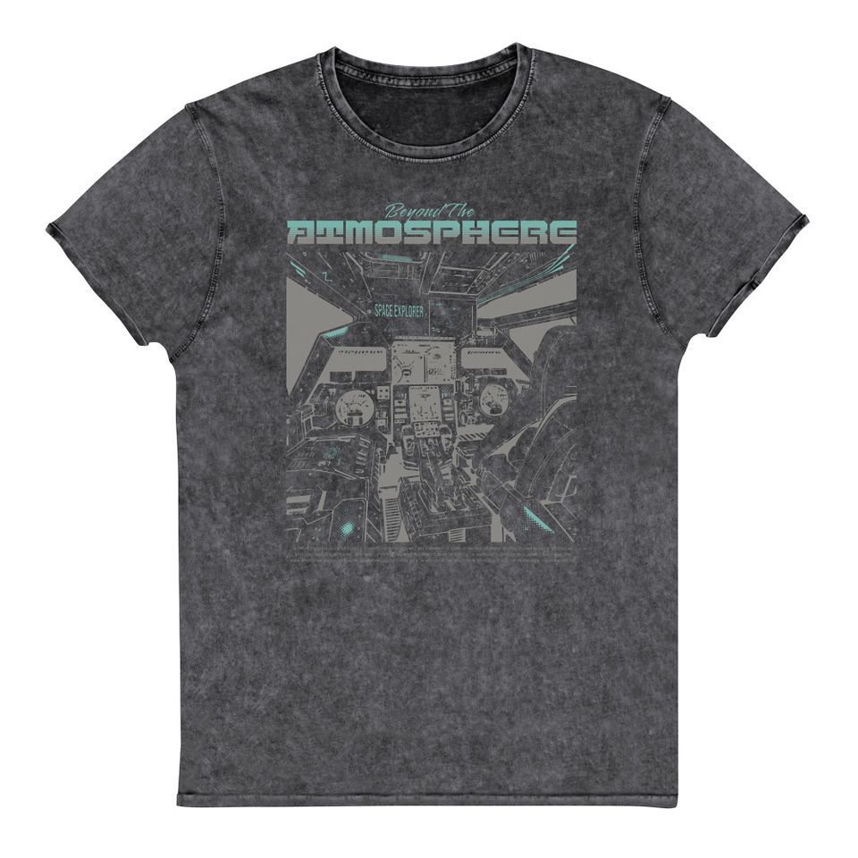 Beyond The Atmosphere Unisex Denim T-Shirt