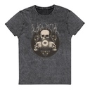 Black Metal - Hardcore skull theme design Unisex Denim T-Shirt