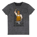 Blacksmith Workshop - Metalwork Unisex Denim T-Shirt
