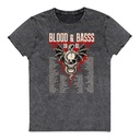 Blood & Basss - Snake and Skull Unisex Denim T-Shirt