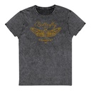 Blue Butterfly - Minimal Unisex Denim T-Shirt