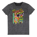 Born 2 Skate - Retro Skeleton Unisex Denim T-Shirt