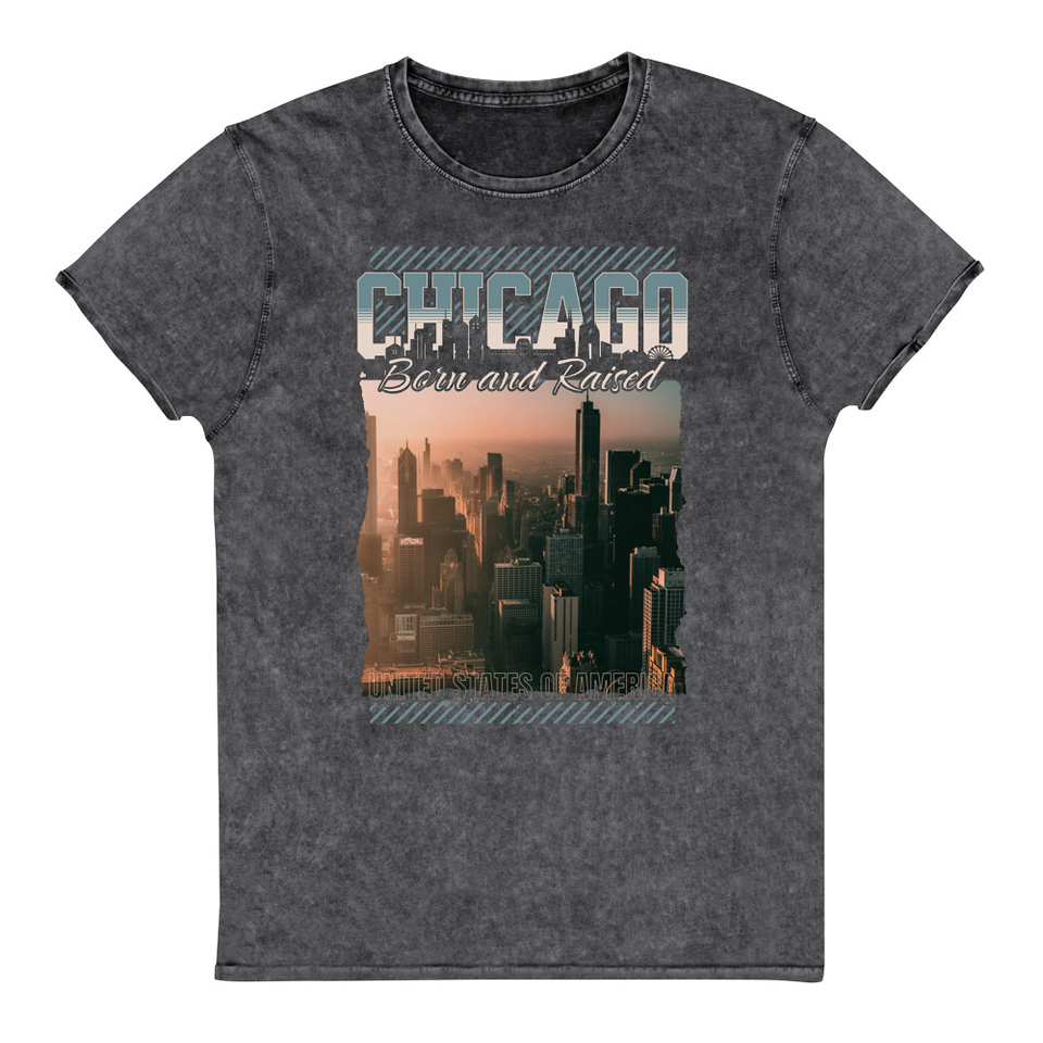 Born and Raised Unisex Denim T-Shirt