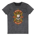 Born To Be Free - Skull Unisex Denim T-Shirt