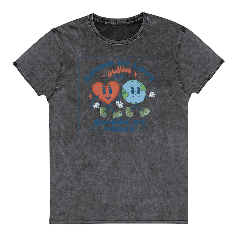 BOUND BY LOVE Unisex Denim T-Shirt