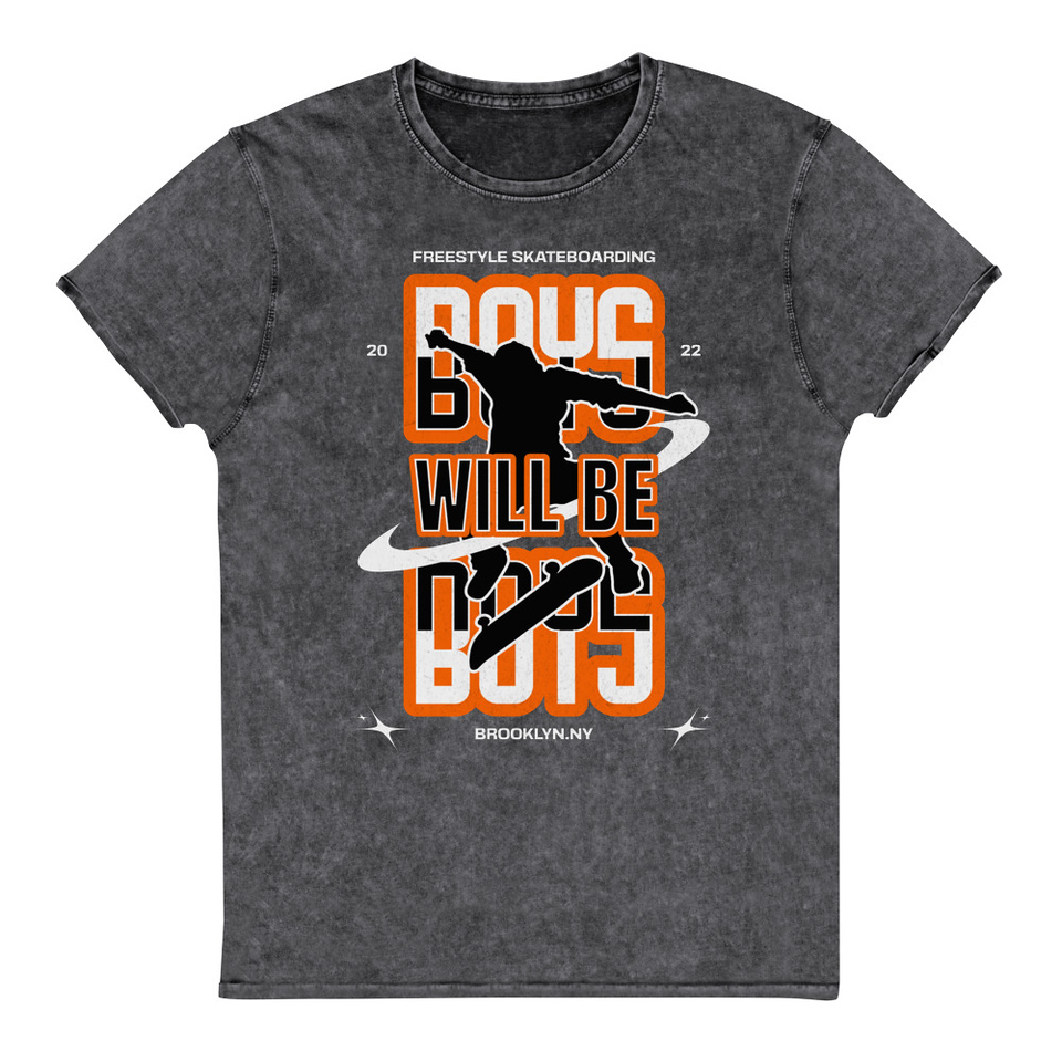 Boys will be boys Unisex Denim T-Shirt