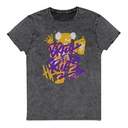 Break the Rules Graffiti - Spray Paint Unisex Denim T-Shirt