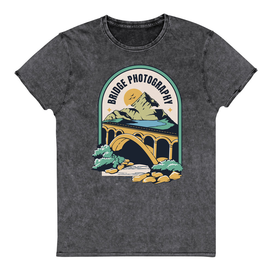 Bridge Photography - Scenic Unisex Denim T-Shirt
