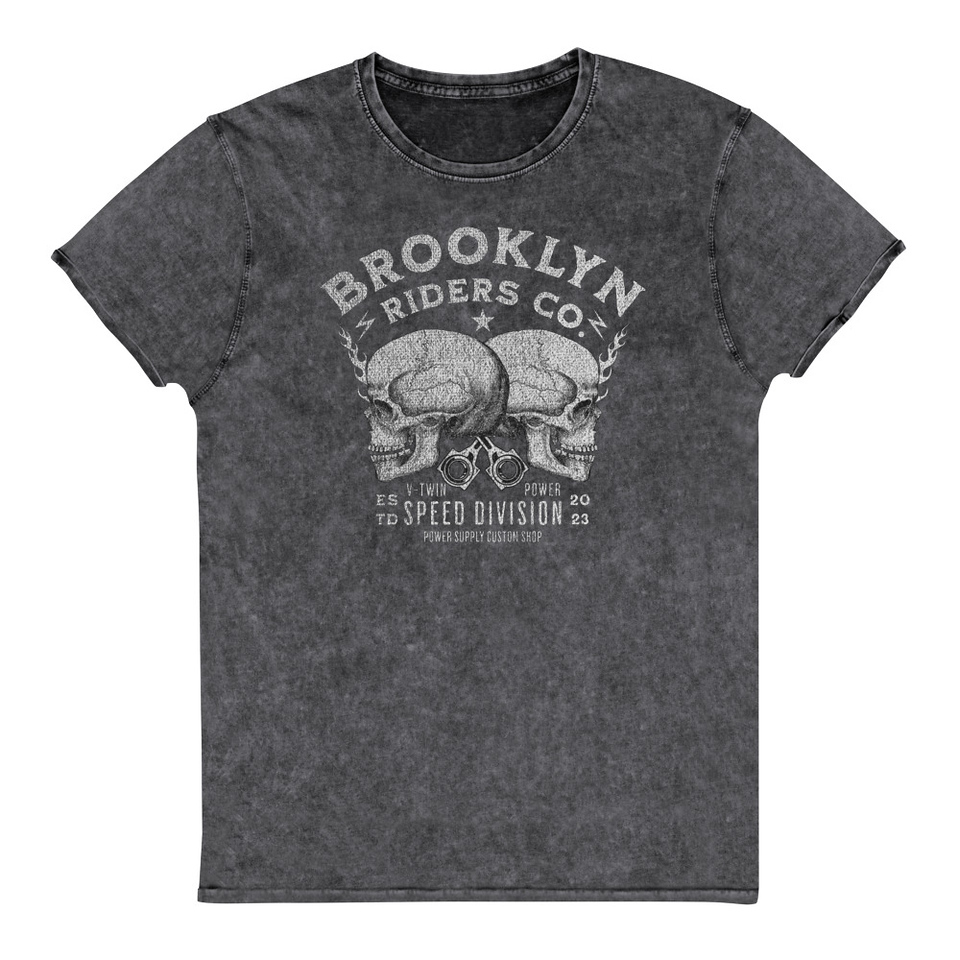BROOKLYN NEWYOR RIDERS CO Unisex Denim T-Shirt