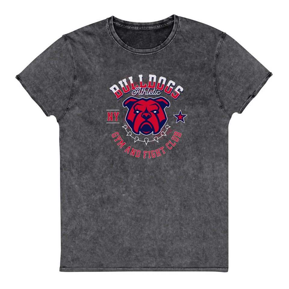 Bulldogs Athletic - Sports Apparel Unisex Denim T-Shirt