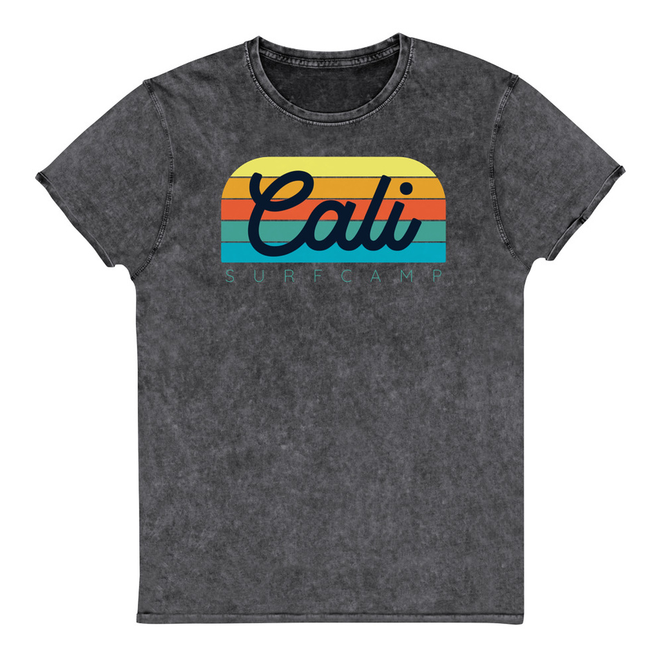 Cali Surf Camp - Outdoor Unisex Denim T-Shirt