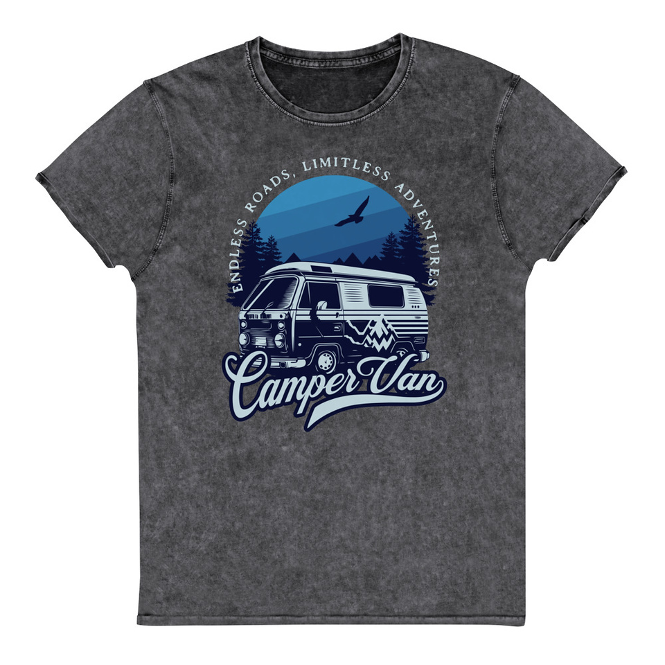 Campervan Unisex Denim T-Shirt
