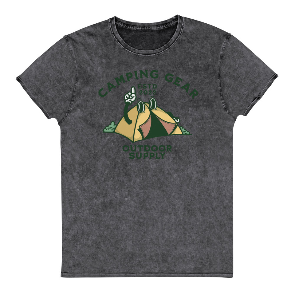 Camping Gear Unisex Denim T-Shirt