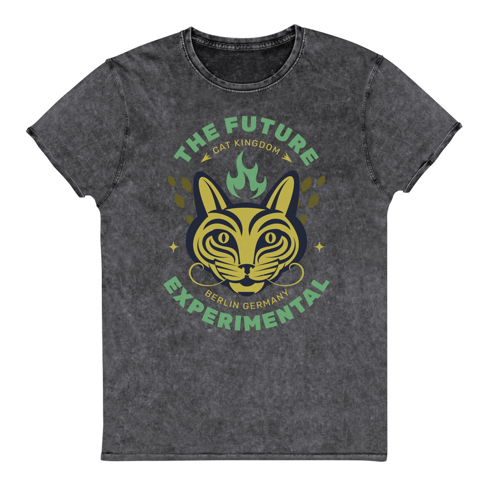 Cat Kingdom Berlin - Animal Unisex Denim T-Shirt