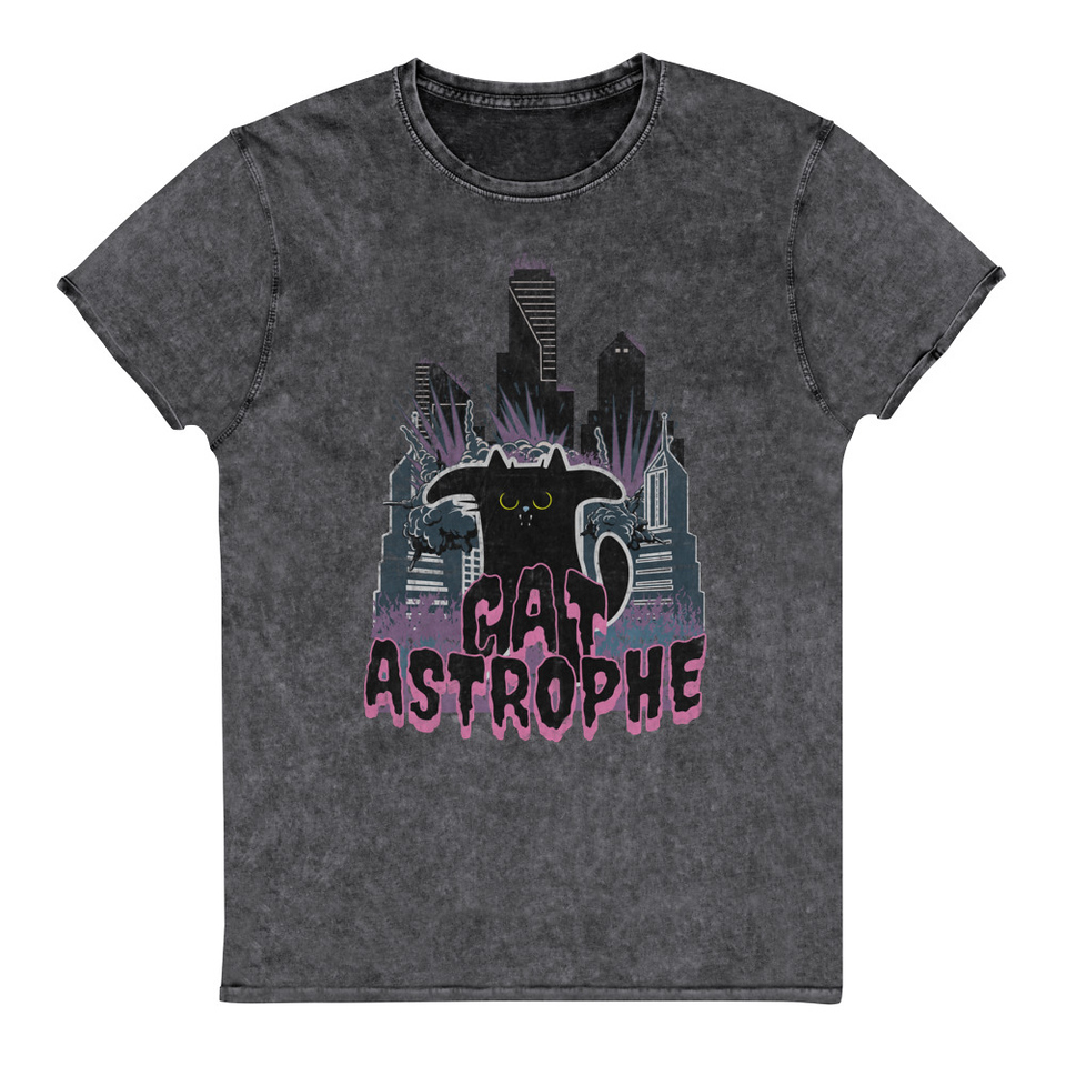 cat-astrophe Unisex Denim T-Shirt