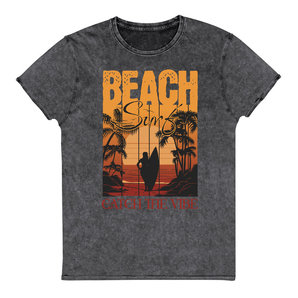 Catch the Vibe Unisex Denim T-Shirt