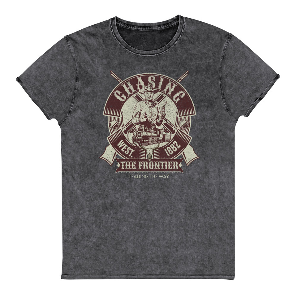 Chasing the Frontier Unisex Denim T-Shirt