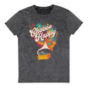 Choose Happy - Retro Music Unisex Denim T-Shirt