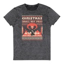 Christmas Shall Not Pass - Flaming Wizard Unisex Denim T-Shirt