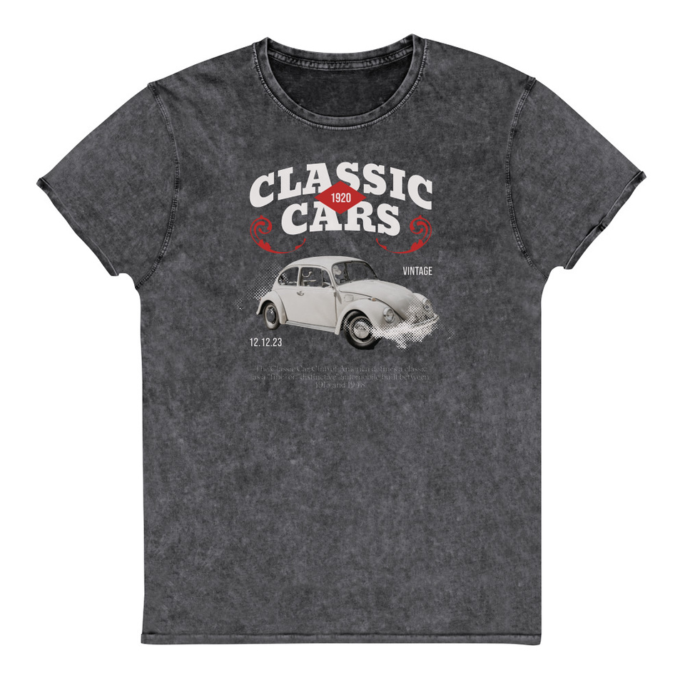 Classic Cars Unisex Denim T-Shirt