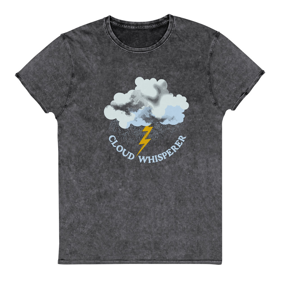 Cloud Whisperer - Rainy Weather Unisex Denim T-Shirt