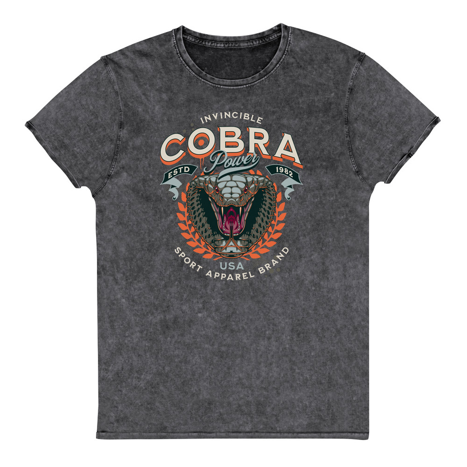 Cobra Power - Sports Unisex Denim T-Shirt