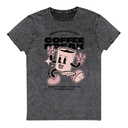 Coffee Break Mascot Unisex Denim T-Shirt