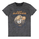 Coffee Cup - Comics Mascot Unisex Denim T-Shirt