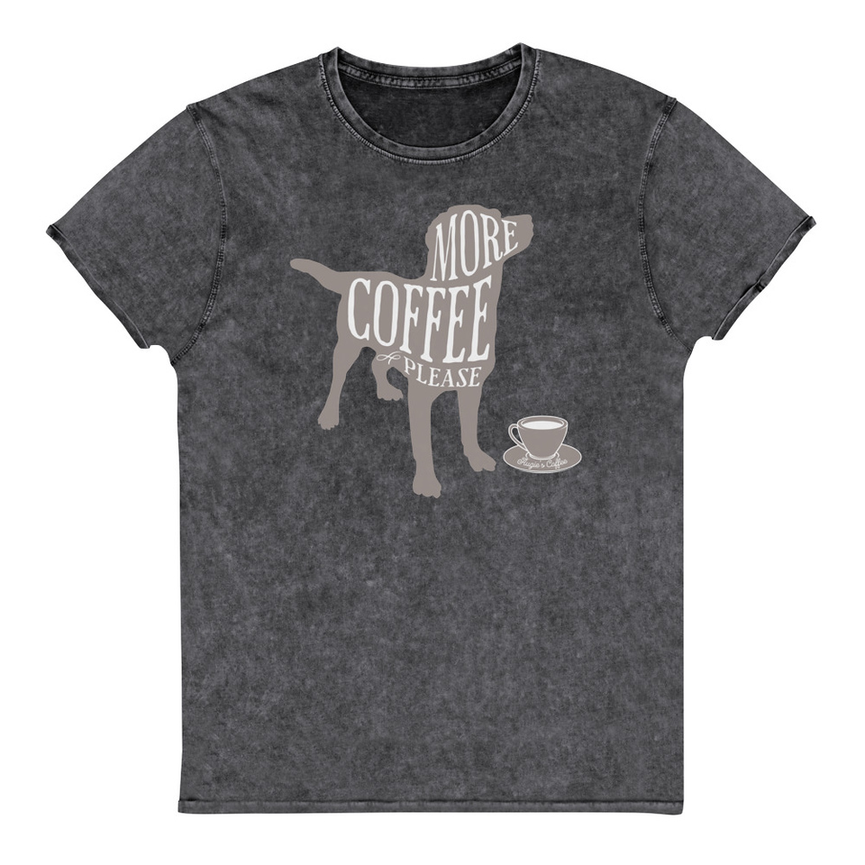 Coffee Dog Unisex Denim T-Shirt