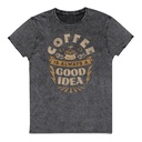 Coffee is always a good idea - Lightning Bolt Unisex Denim T-Shirt
