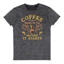 Coffee, The art of Winning The Day Unisex Denim T-Shirt